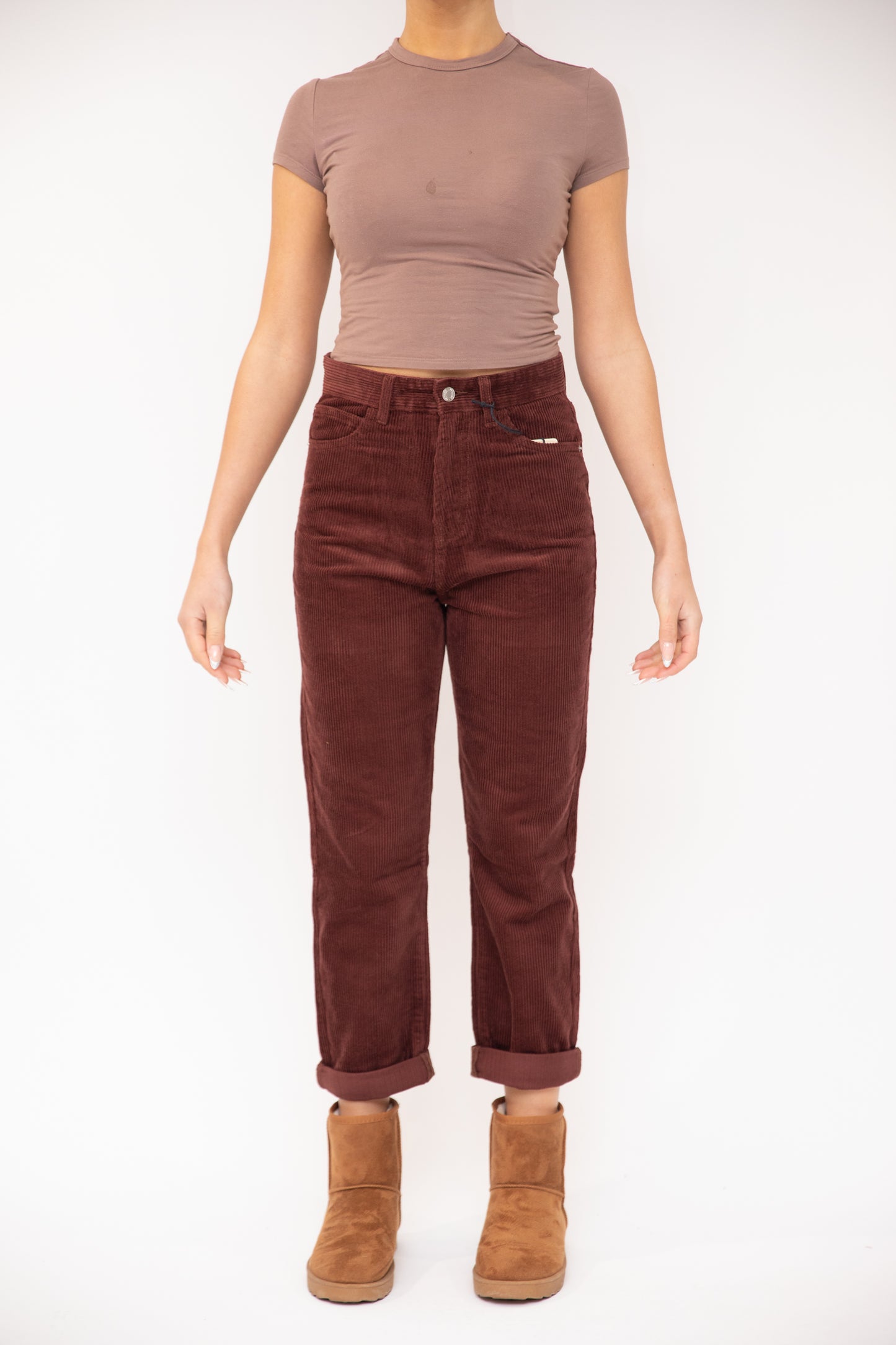 Opal Cord Mom Trousers