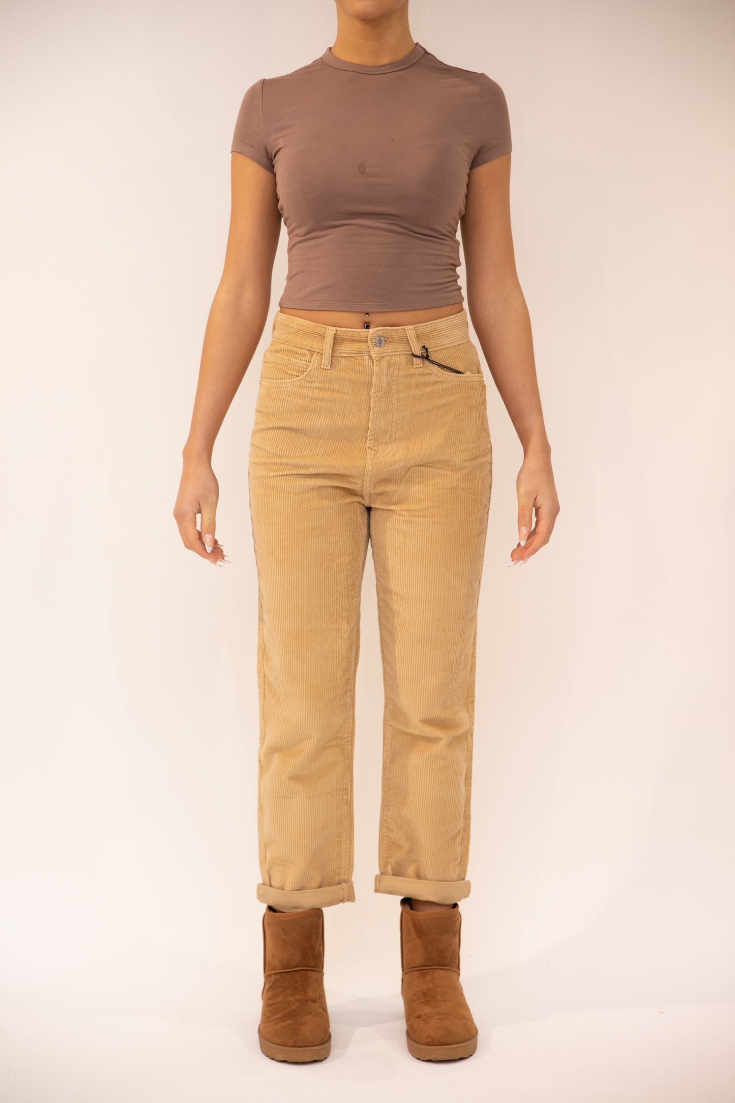 Opal Cord Mom Trousers