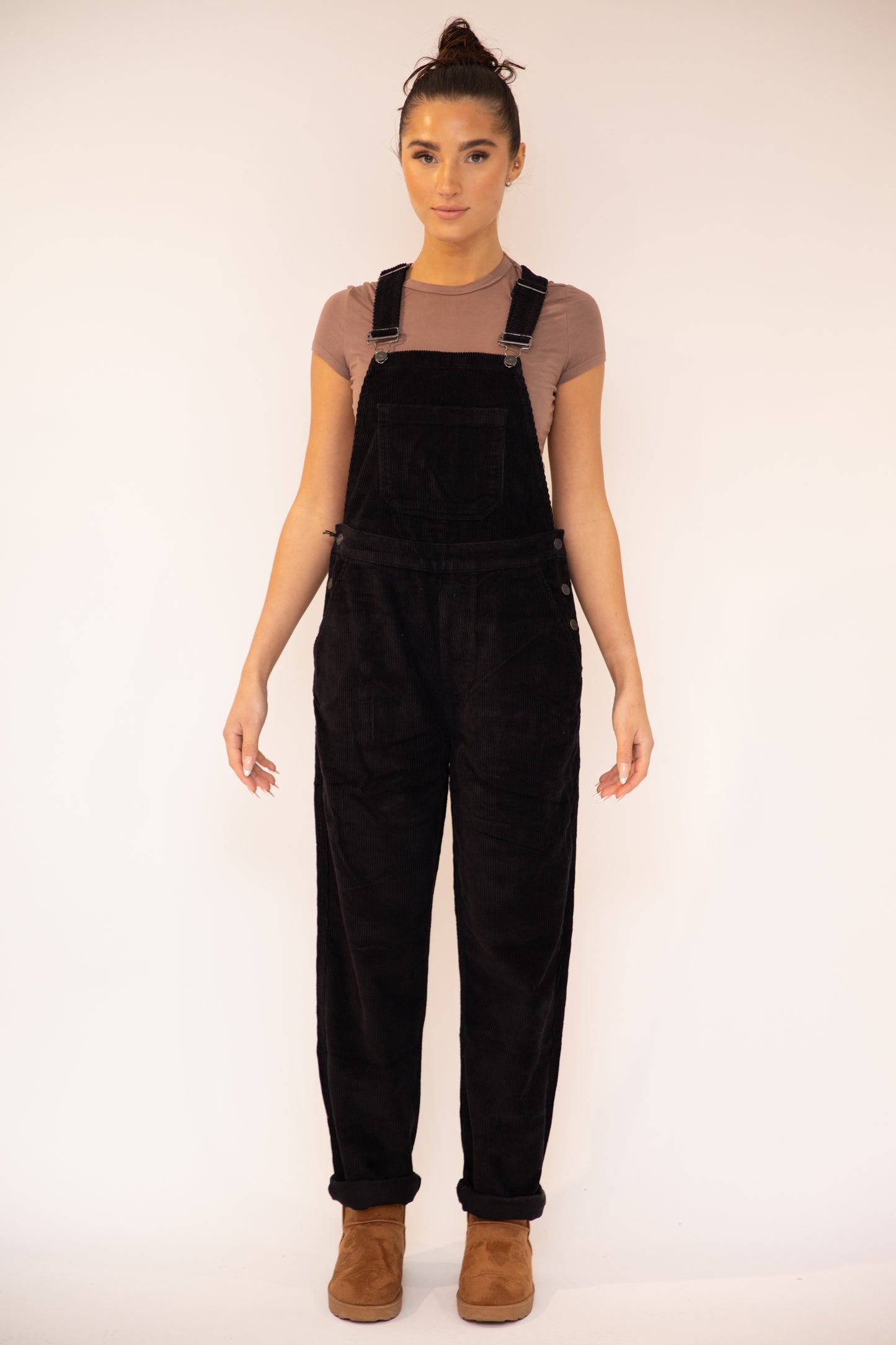 Ivy Cord Wide Leg Dungarees