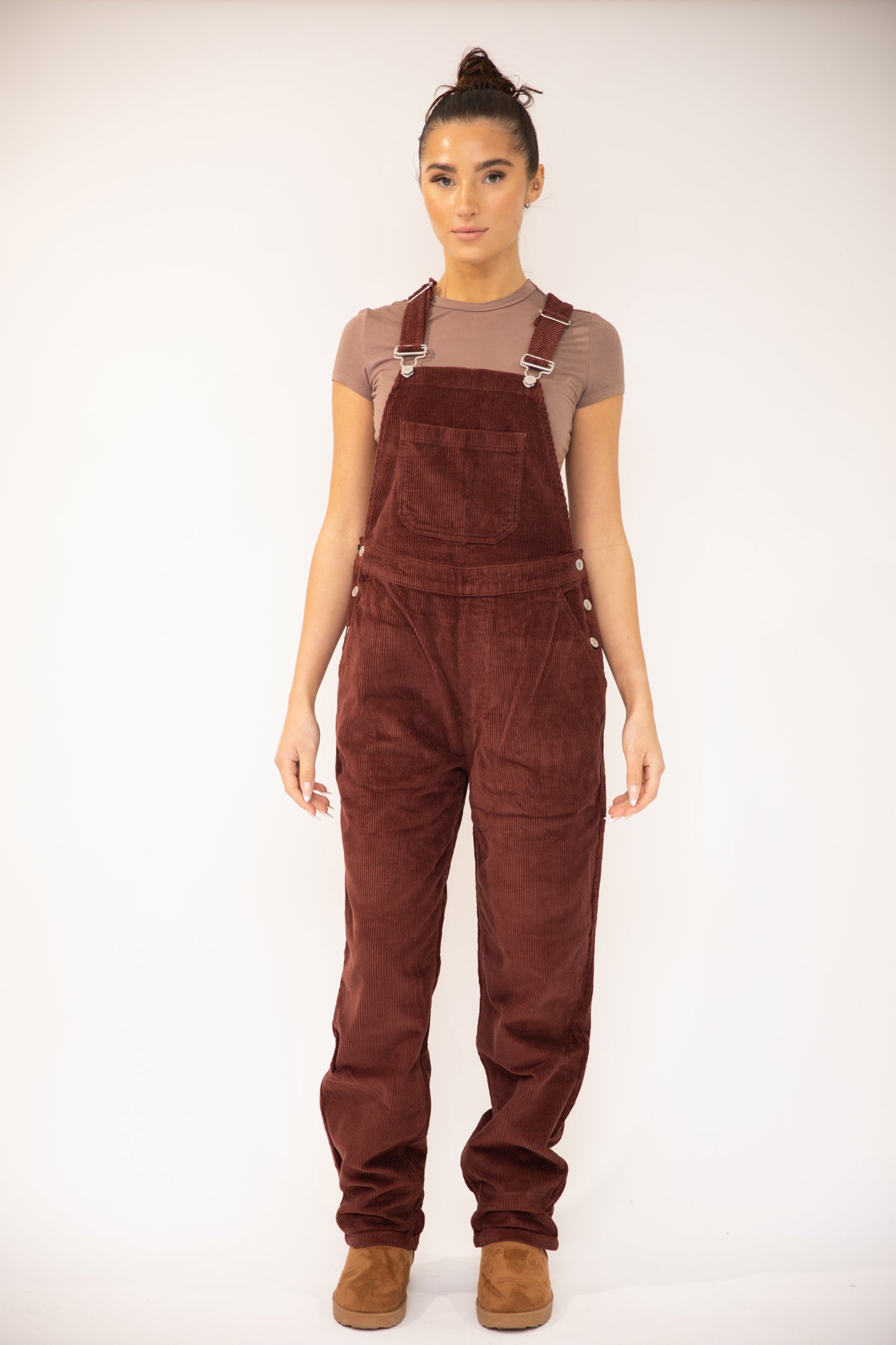 Ivy Cord Wide Leg Dungarees