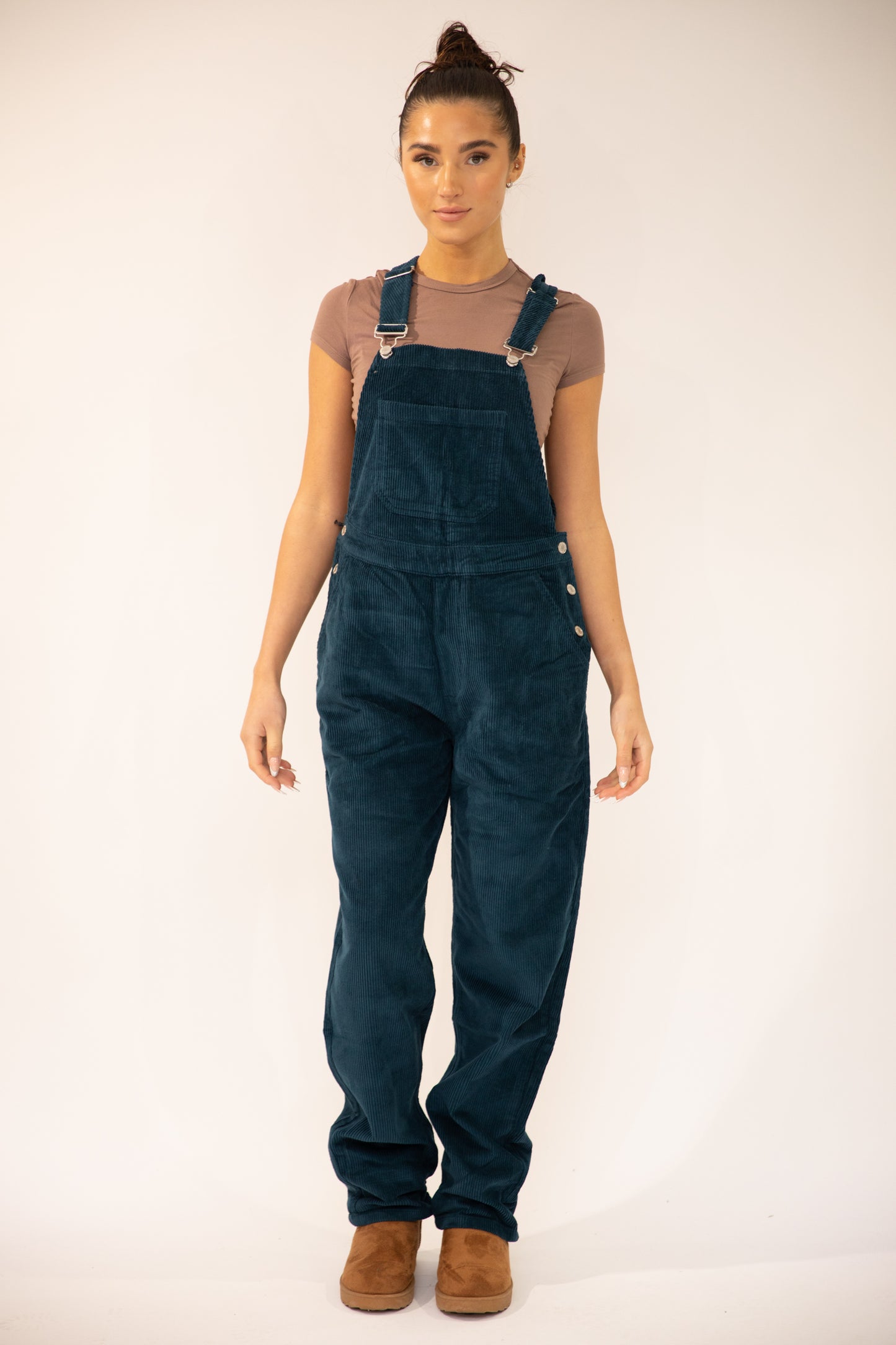 Ivy Cord Wide Leg Dungarees