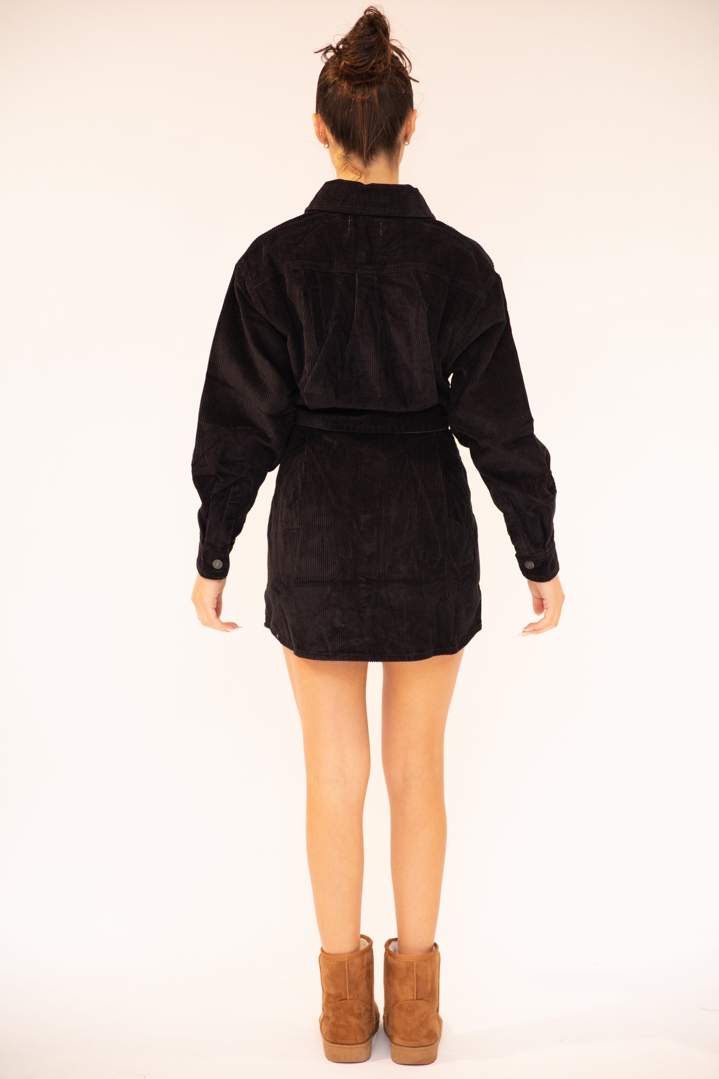 River Cord Shirt Dress