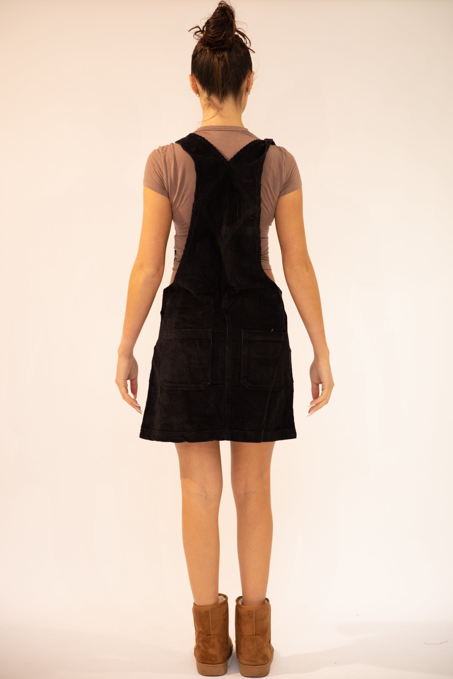 Lucine Cord Pinafore Dress