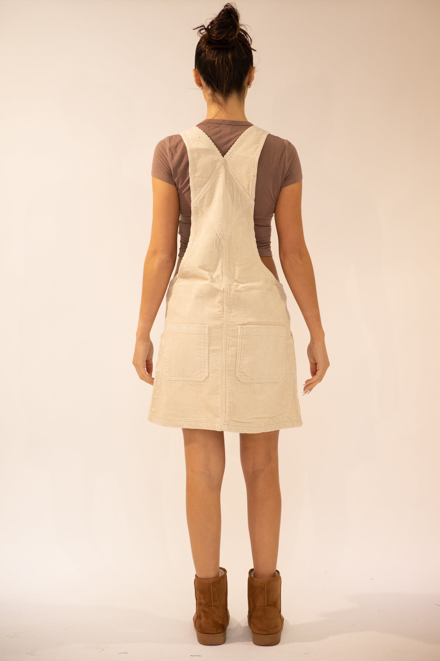 Lucine Cord Pinafore Dress