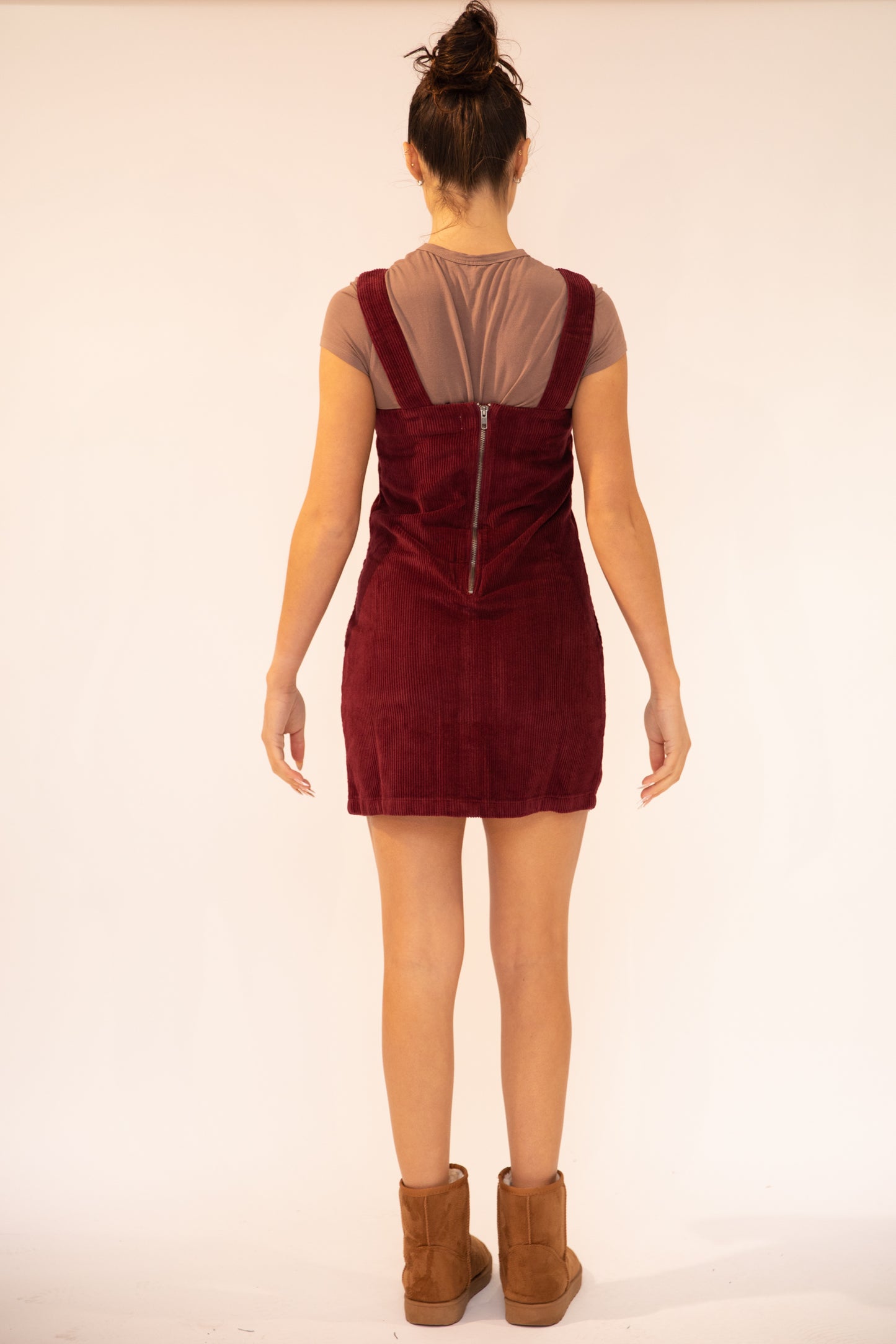 Dawn Cord Pinafore Dress