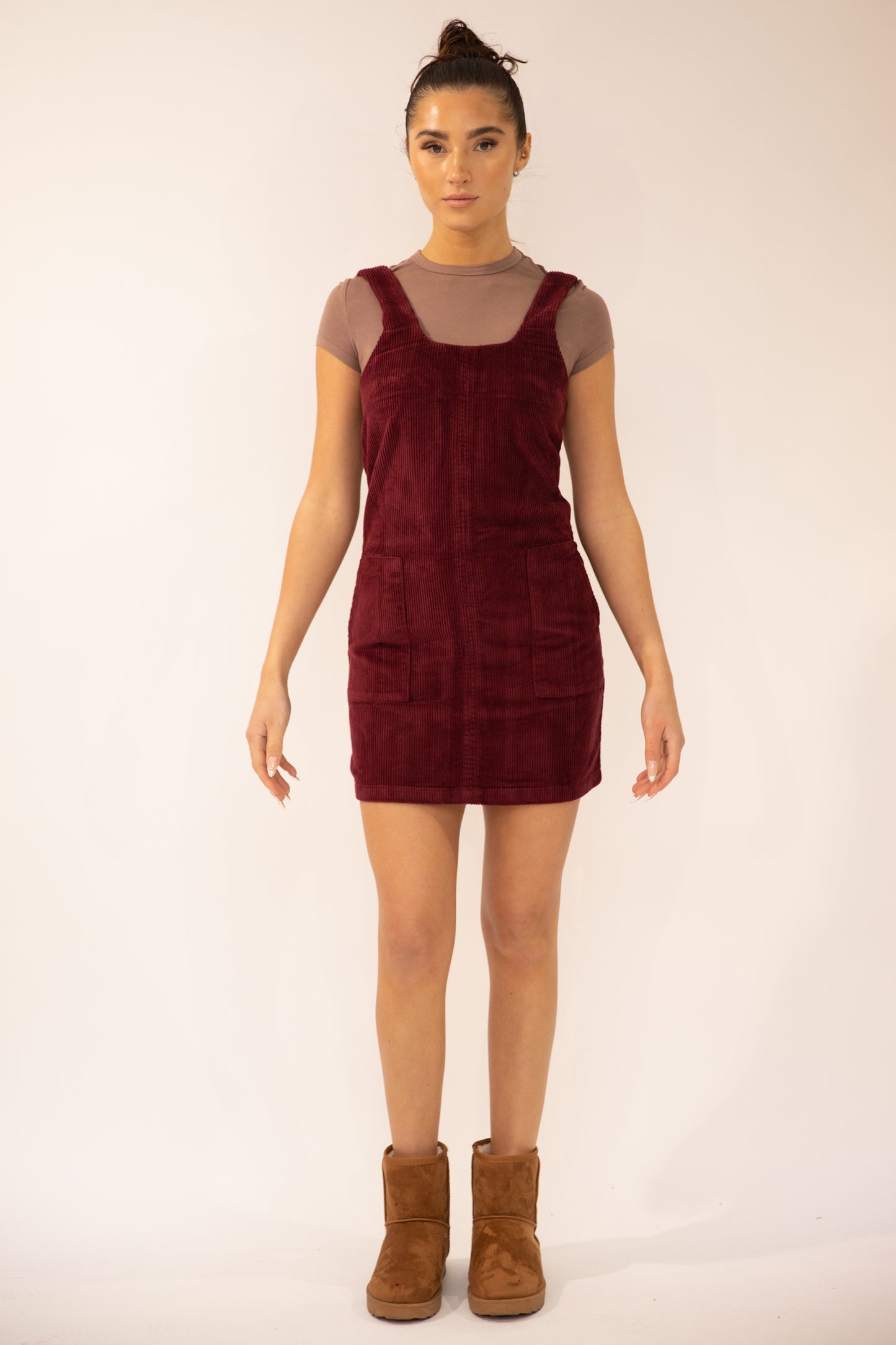 Dawn Cord Pinafore Dress