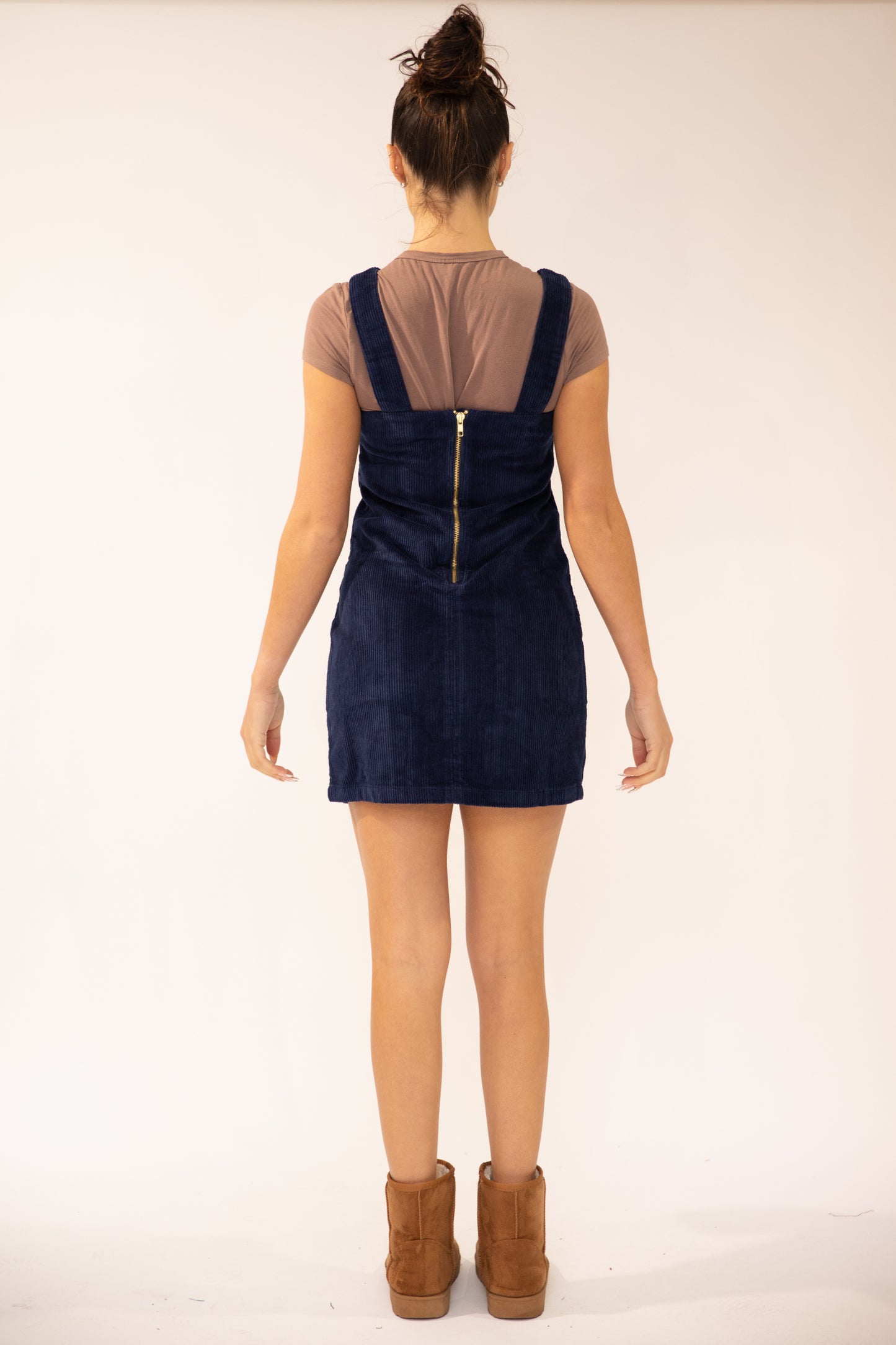 Dawn Cord Pinafore Dress