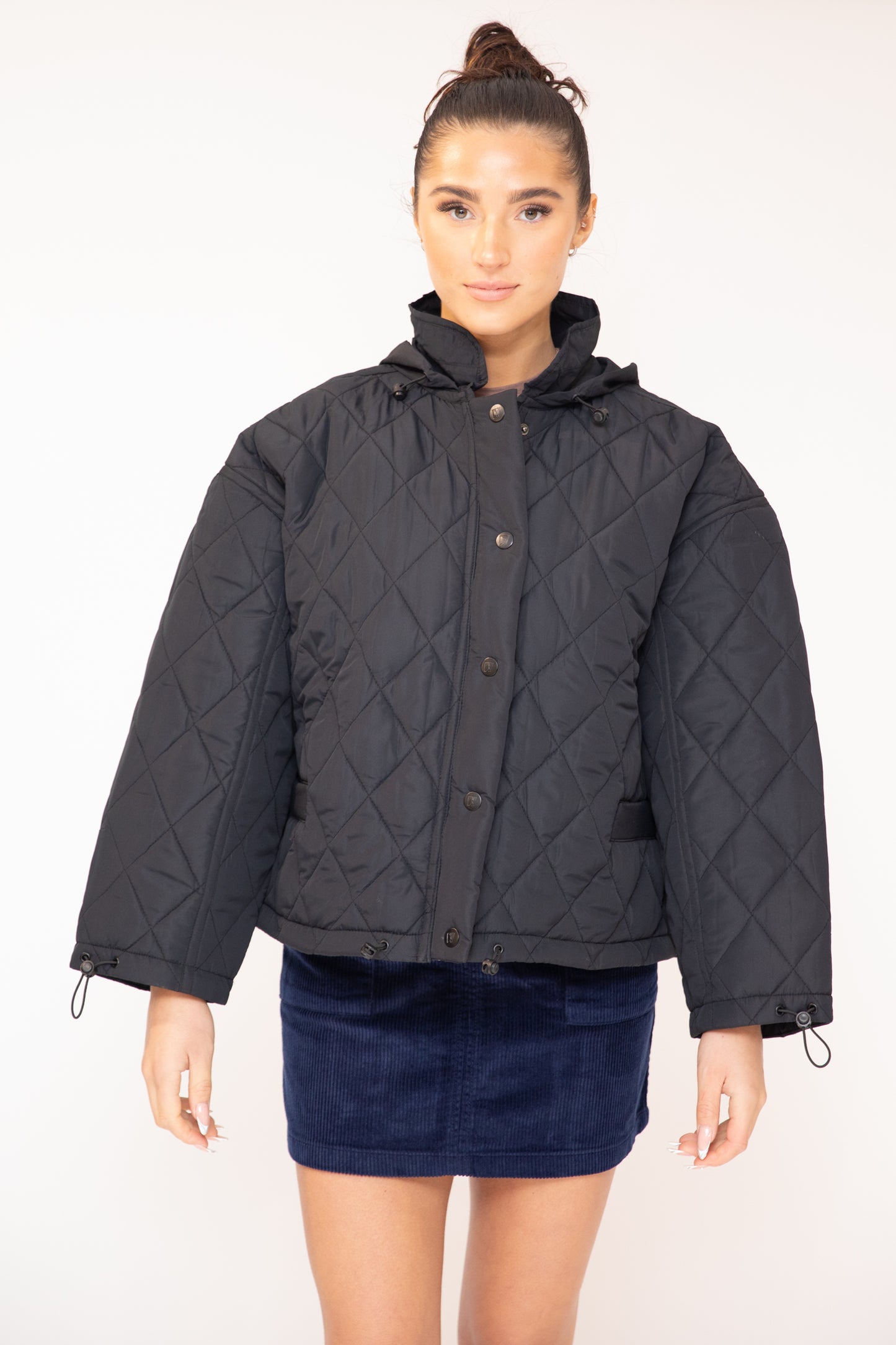 Margo Diamond Quilt Bomber Jacket