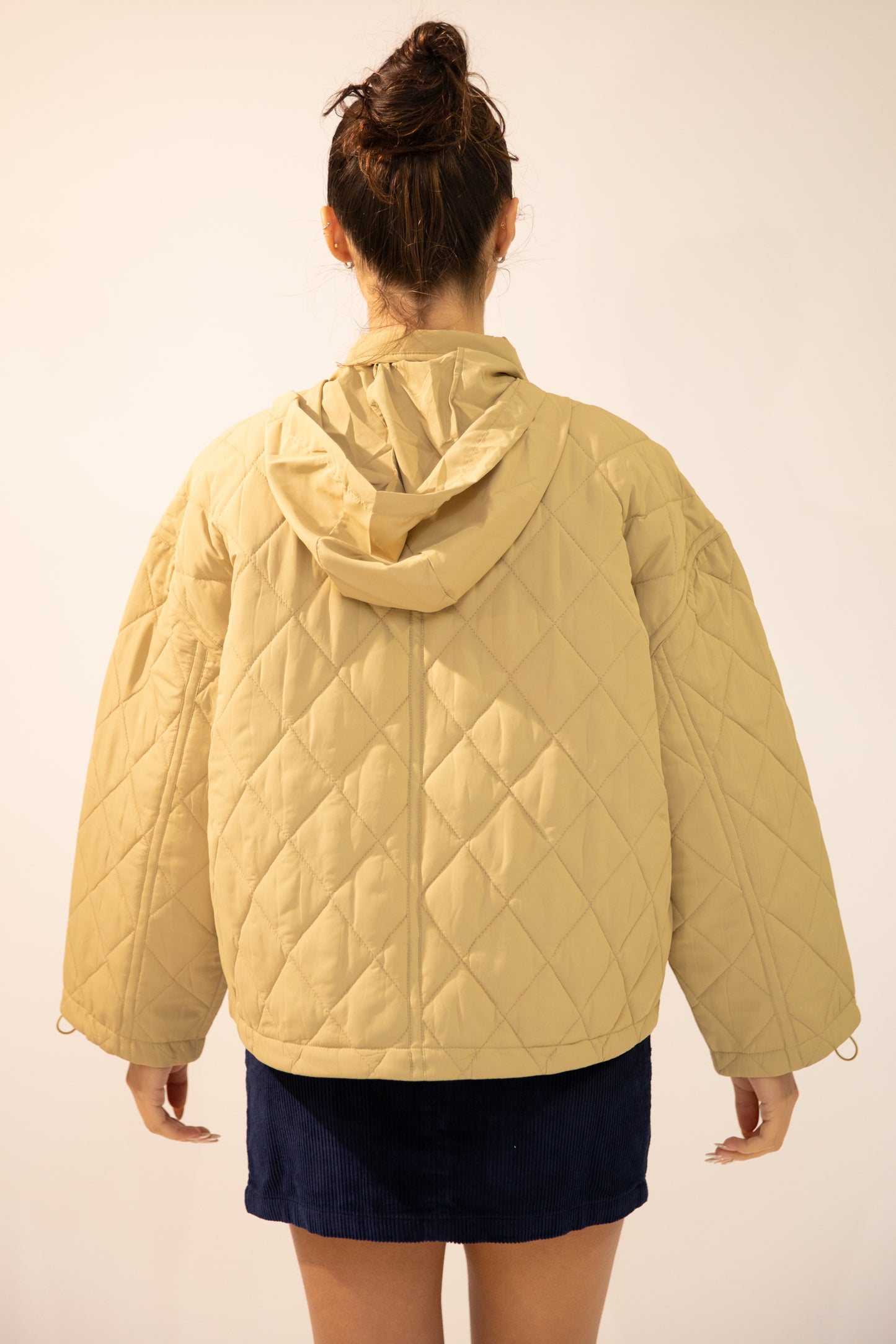 Margo Diamond Quilt Bomber Jacket
