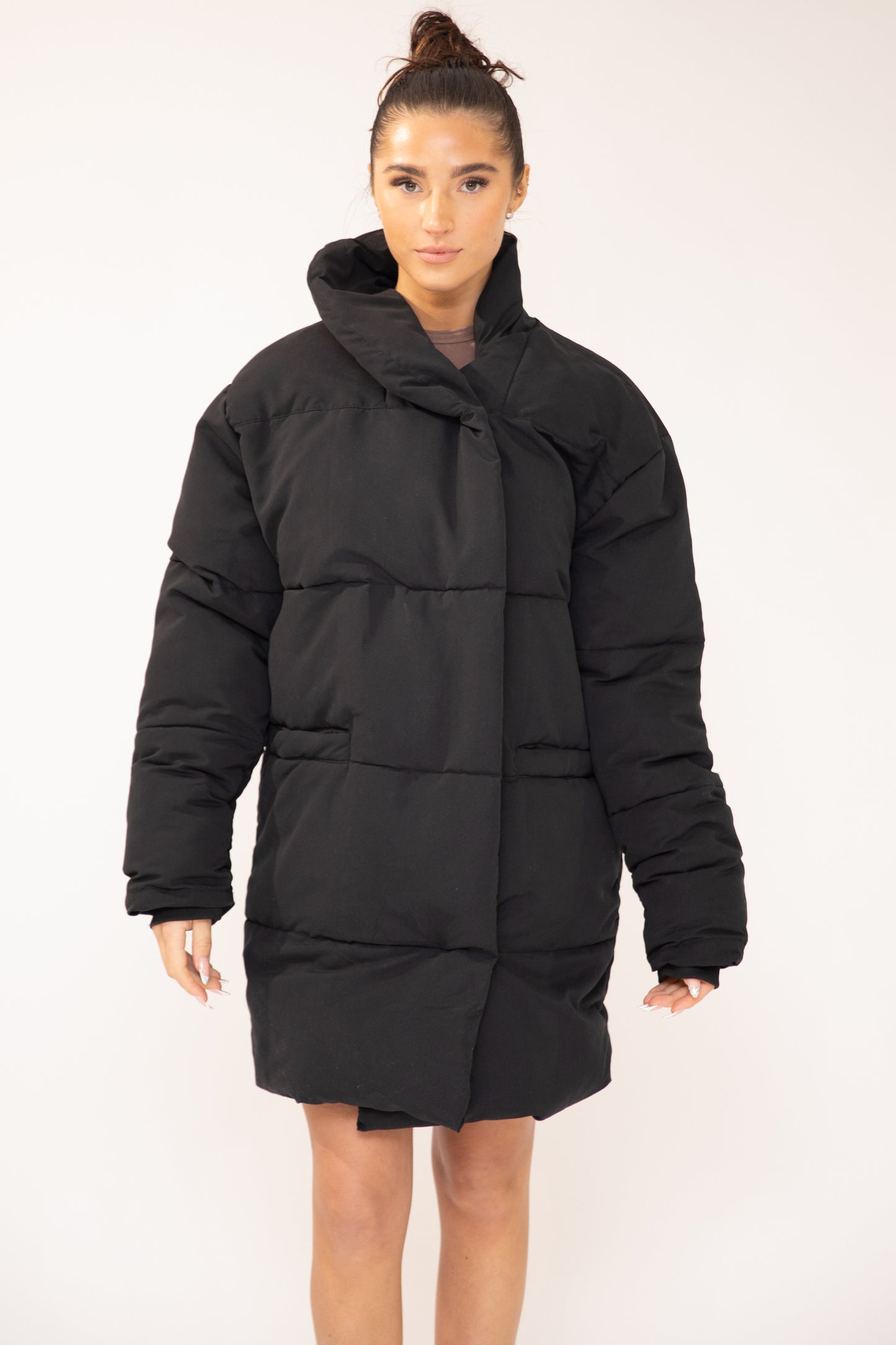 Lindzi Longline Double Breasted Puffer Jacket