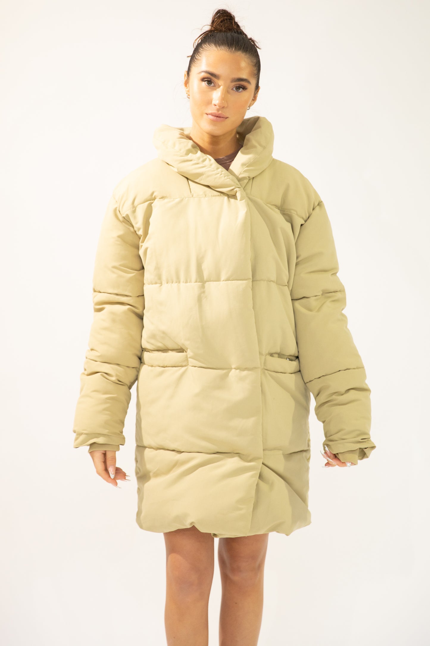 Lindzi Longline Double Breasted Puffer Jacket
