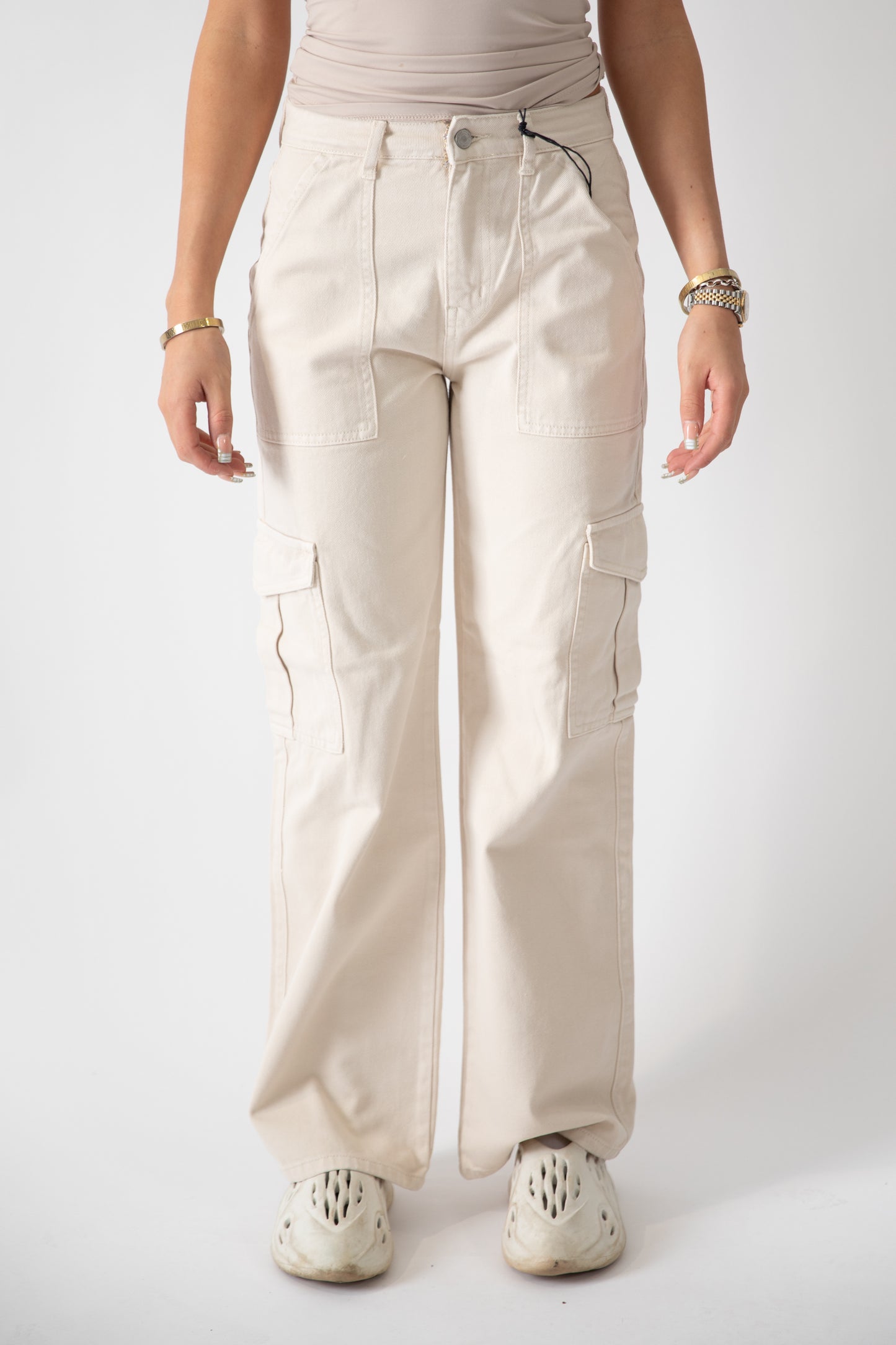 Molly High Waisted Wide Leg Cargo Jean