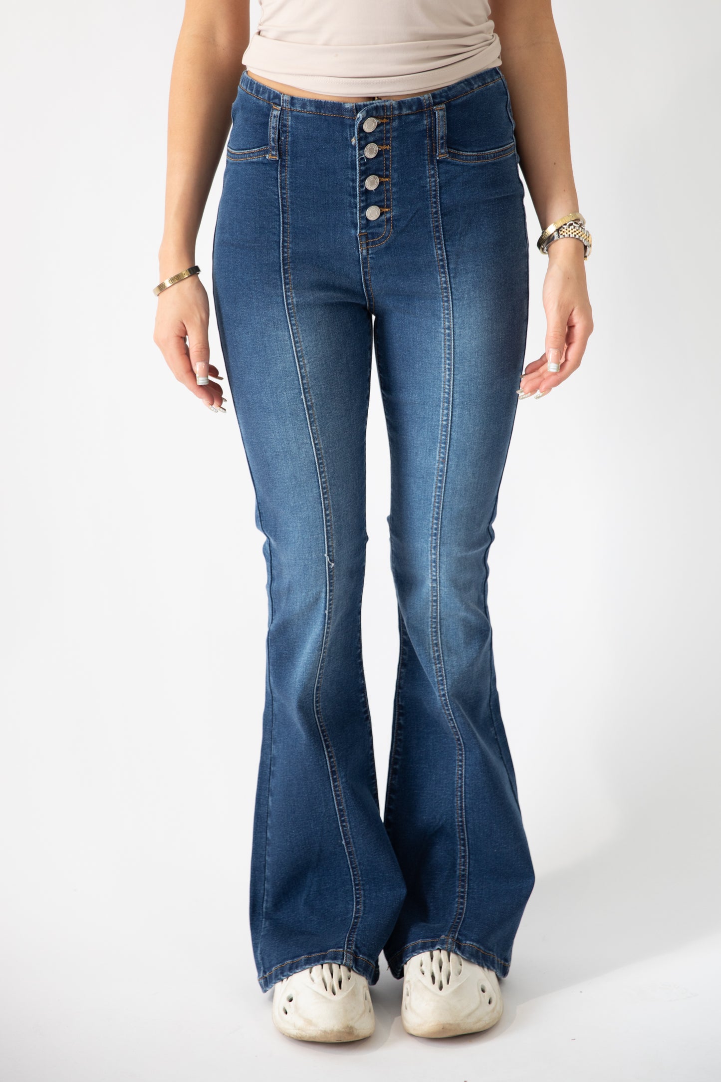 Travis High Wasited Flare Jean