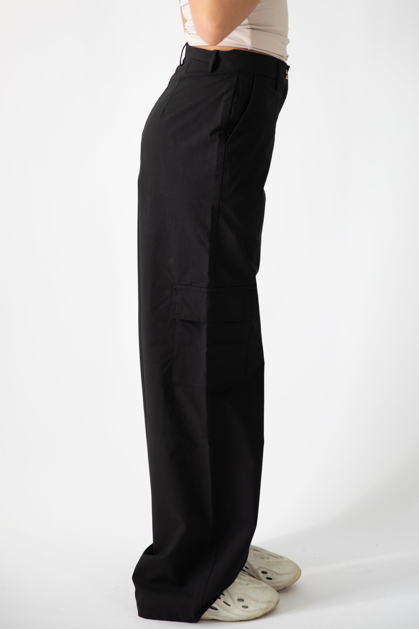 Del High Waisted Cargo Trousers