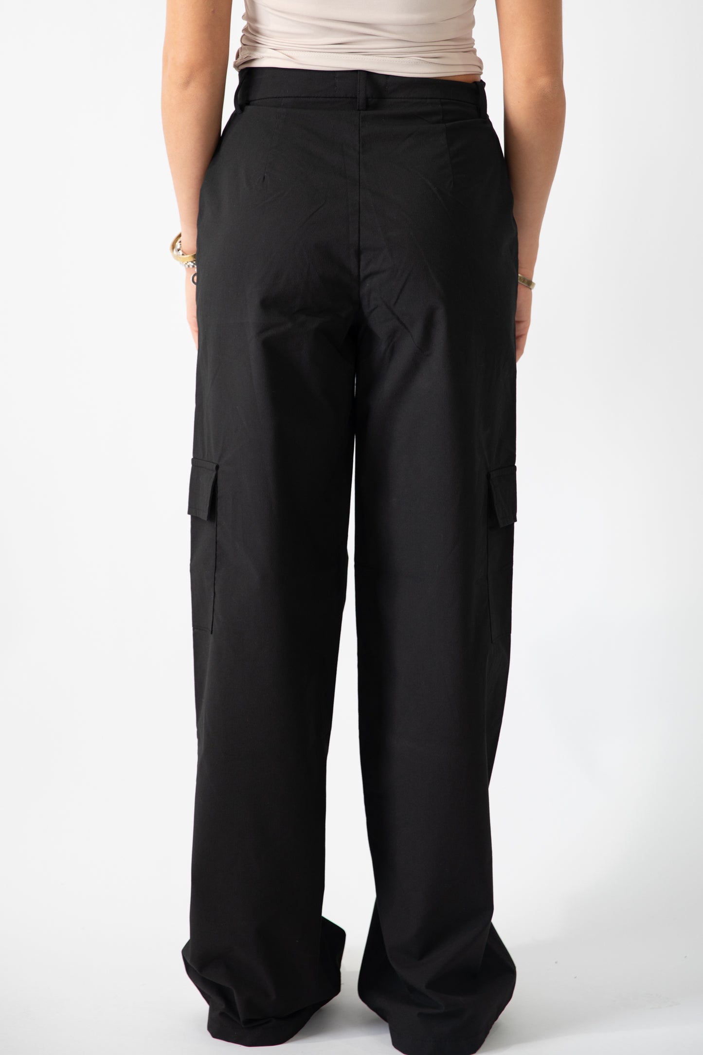 Del High Waisted Cargo Trousers