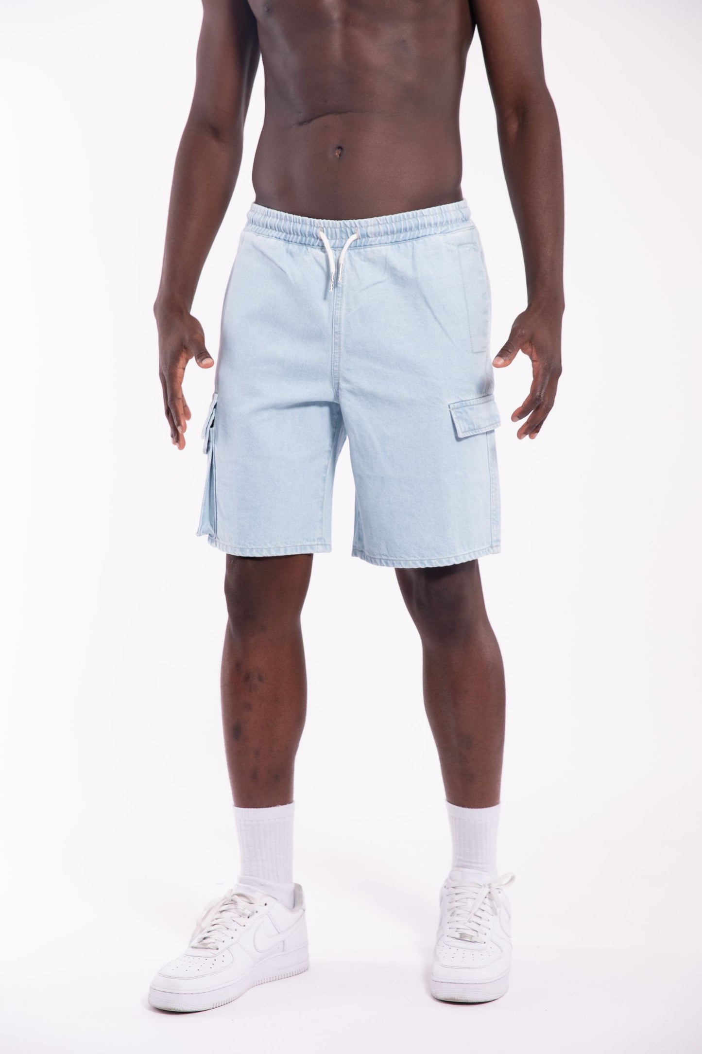 Oversized Denim Shorts