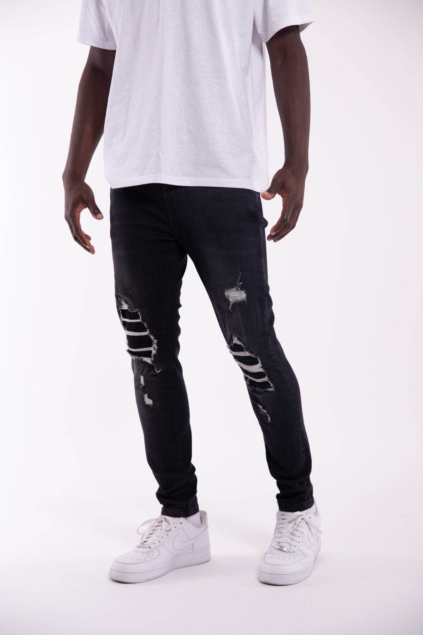 Skinny Fit Rip & Repair Jeans