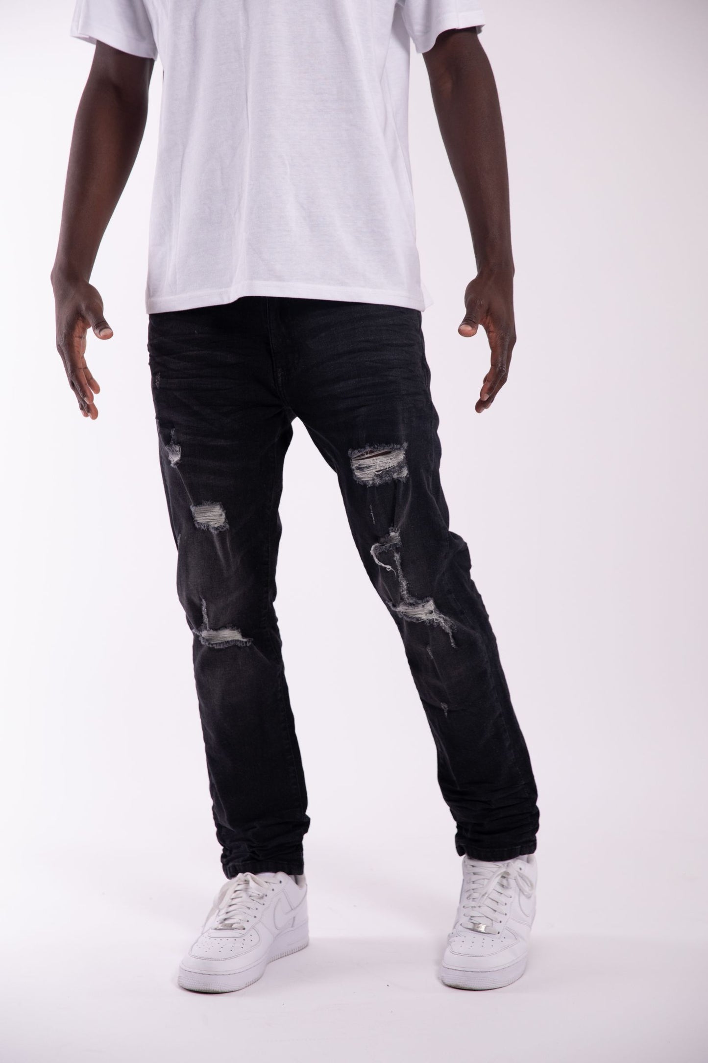 Slim Fit Extreme Rip Jeans