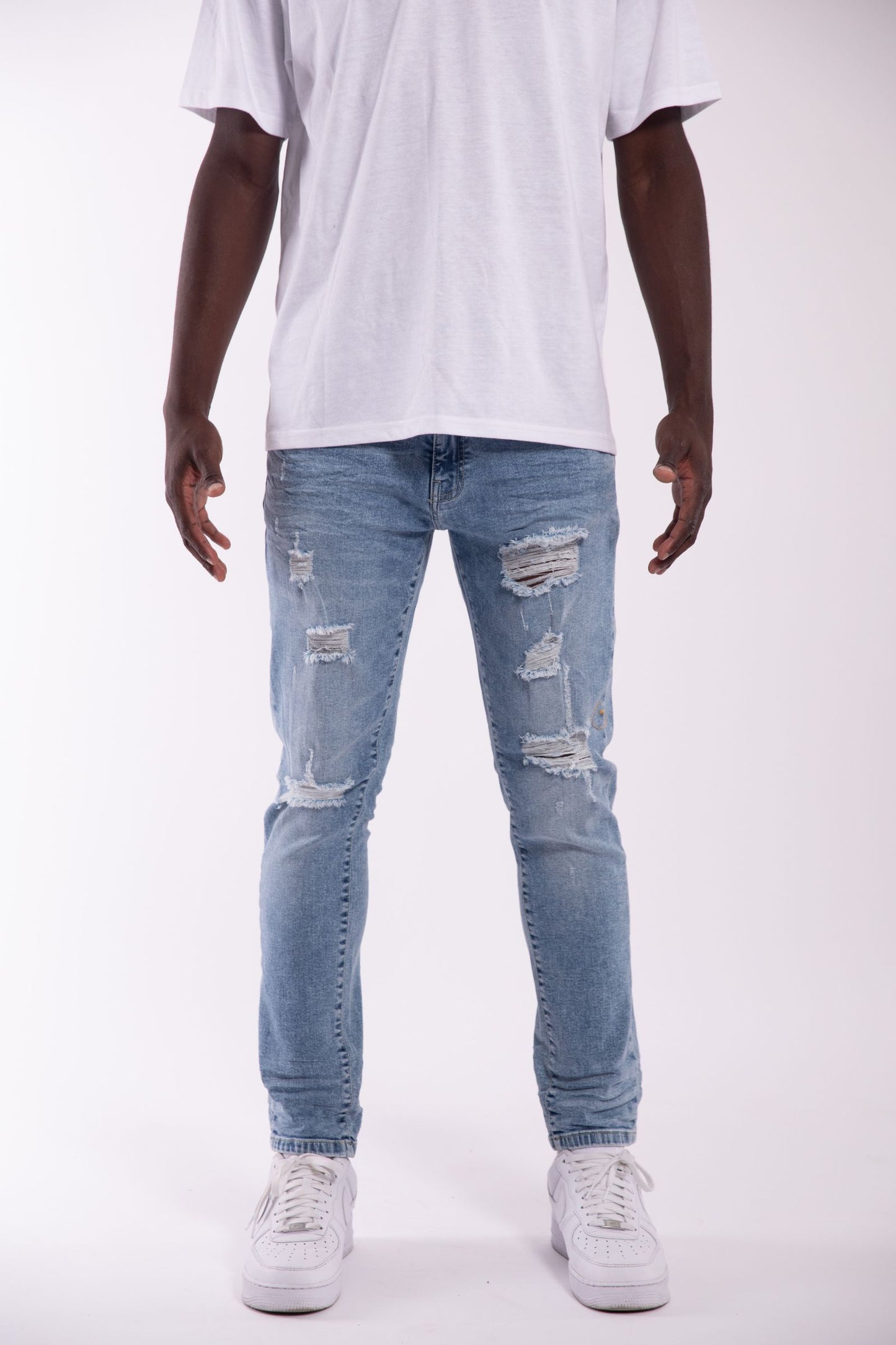 Slim Fit Extreme Rip Jeans
