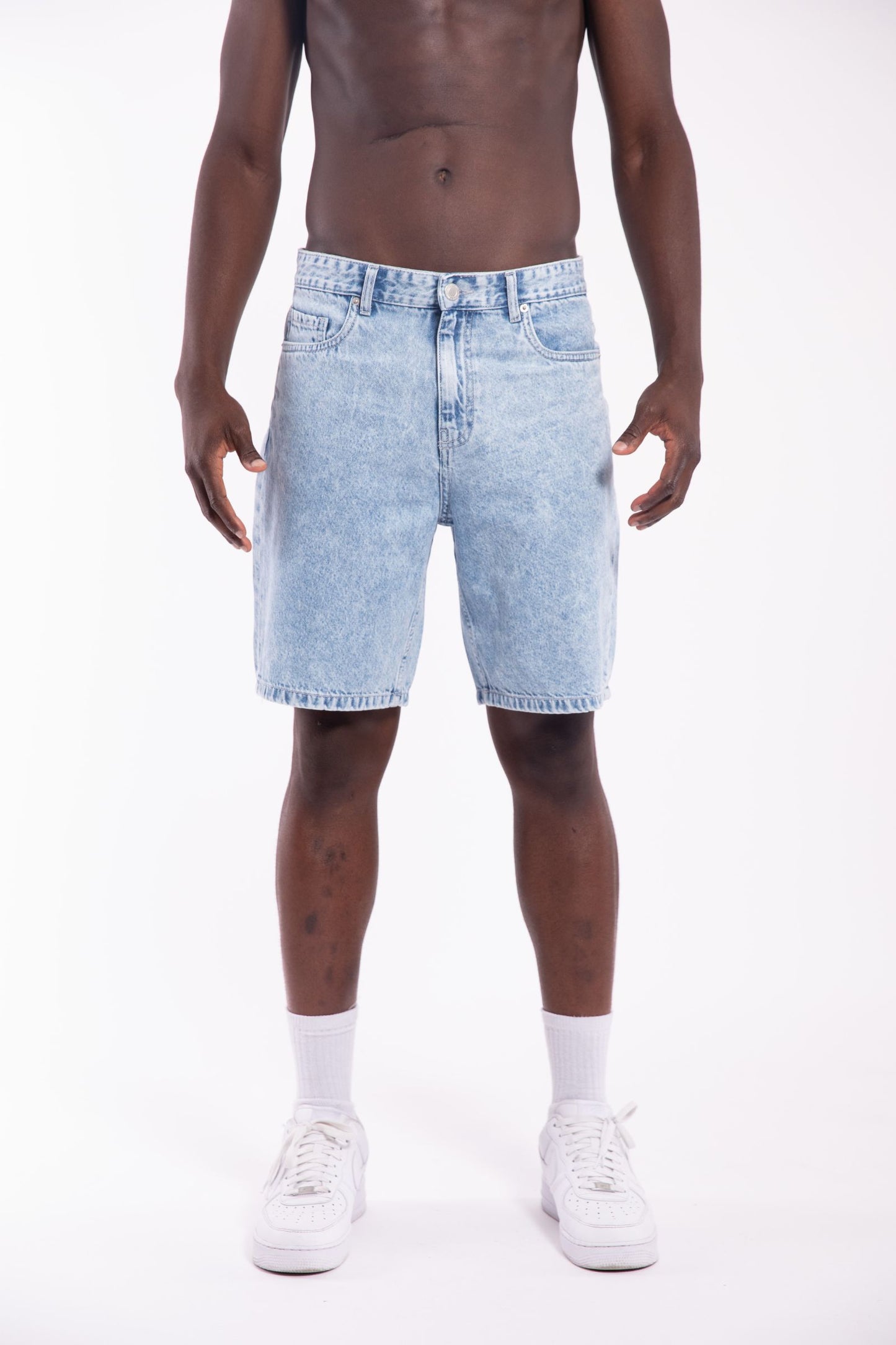 Oversized Denim Shorts