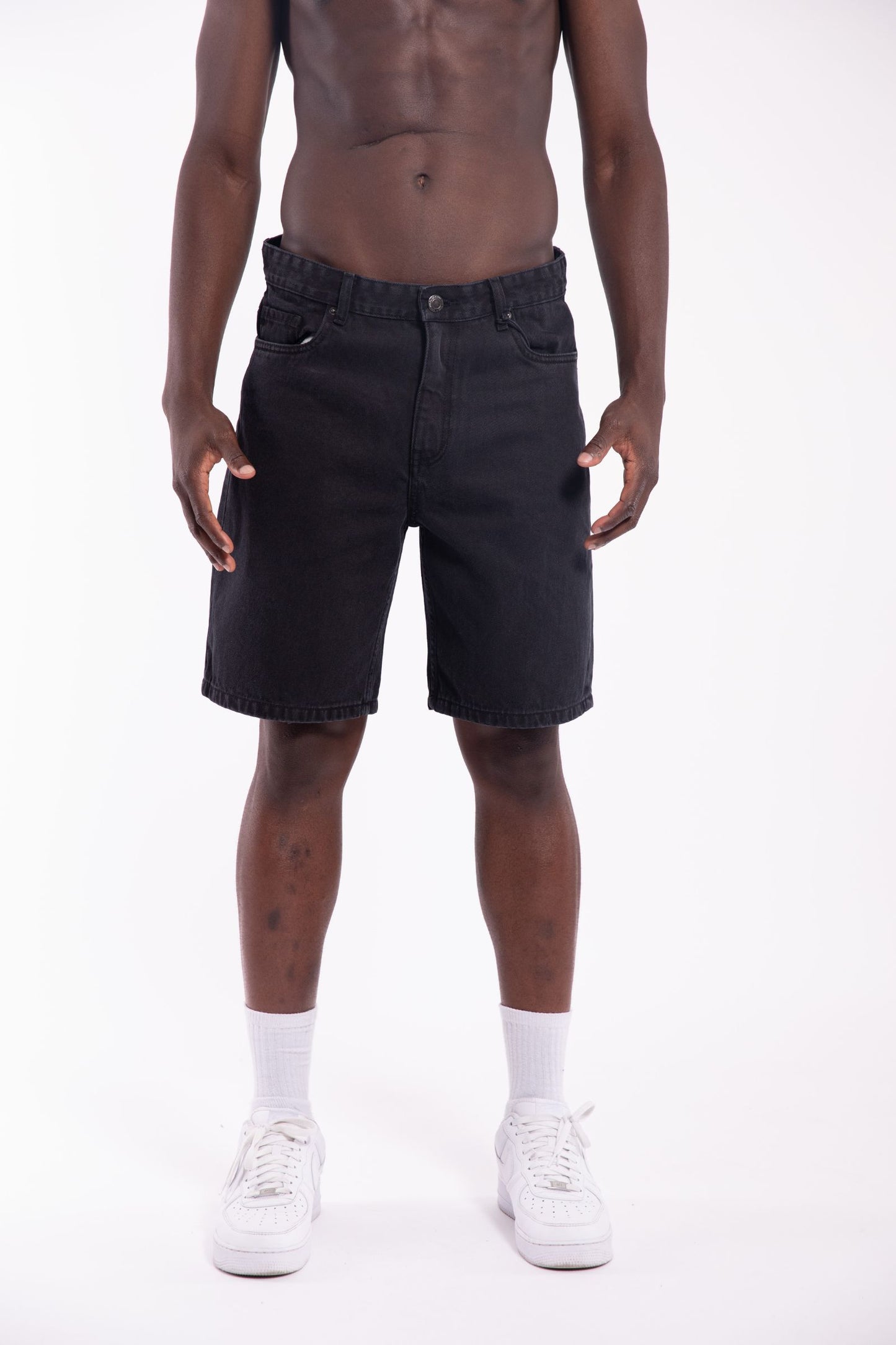 Oversized Denim Shorts