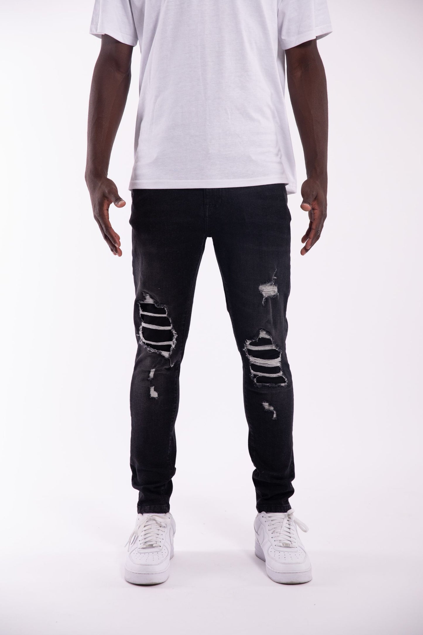 Skinny Fit Rip & Repair Jeans