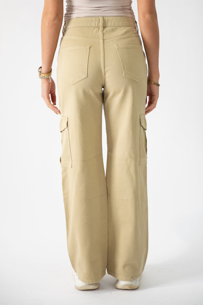Molly High Waisted Wide Leg Cargo Jean