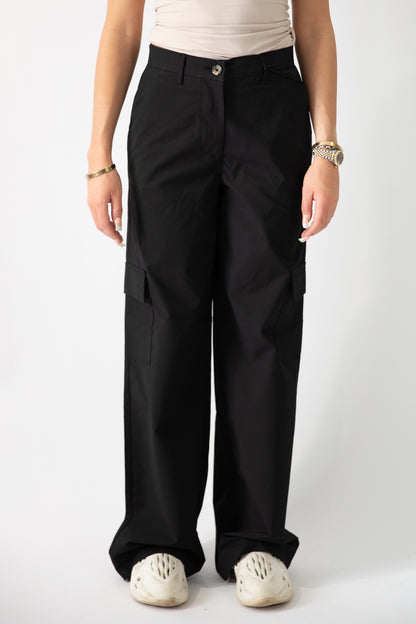 Del High Waisted Cargo Trousers